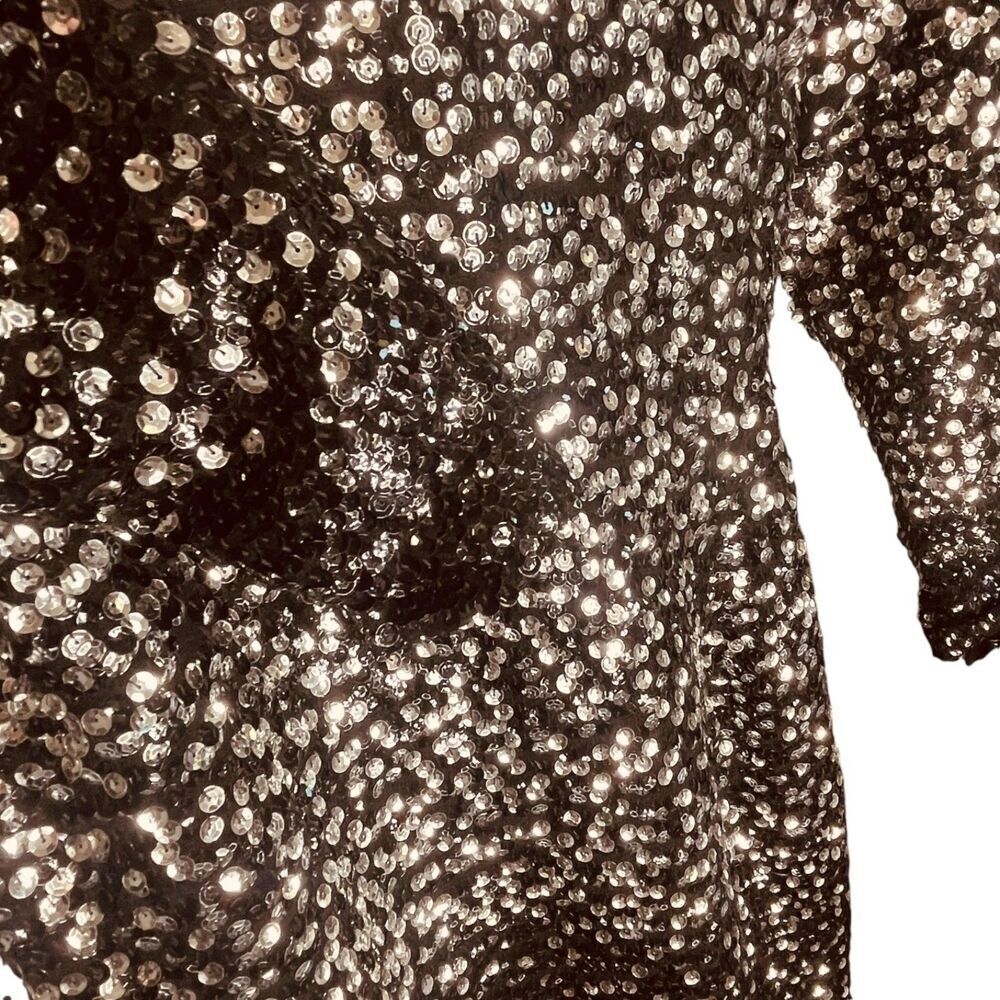 Adrienne Vittadini Sequins Ombre Mini Dress - Picture 7 of 10